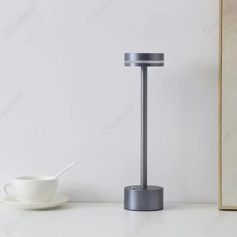 Afralia™ LED Touch Table Lamp: Rechargeable Three-tone Lighting for Living Room, Bedroom, Study.