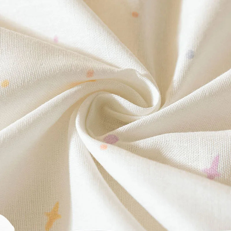 Afralia™ Cartoon Embroidered Fitted Sheet Single Bed Cover, 100% Cotton, All Seasons, Anti-Slip