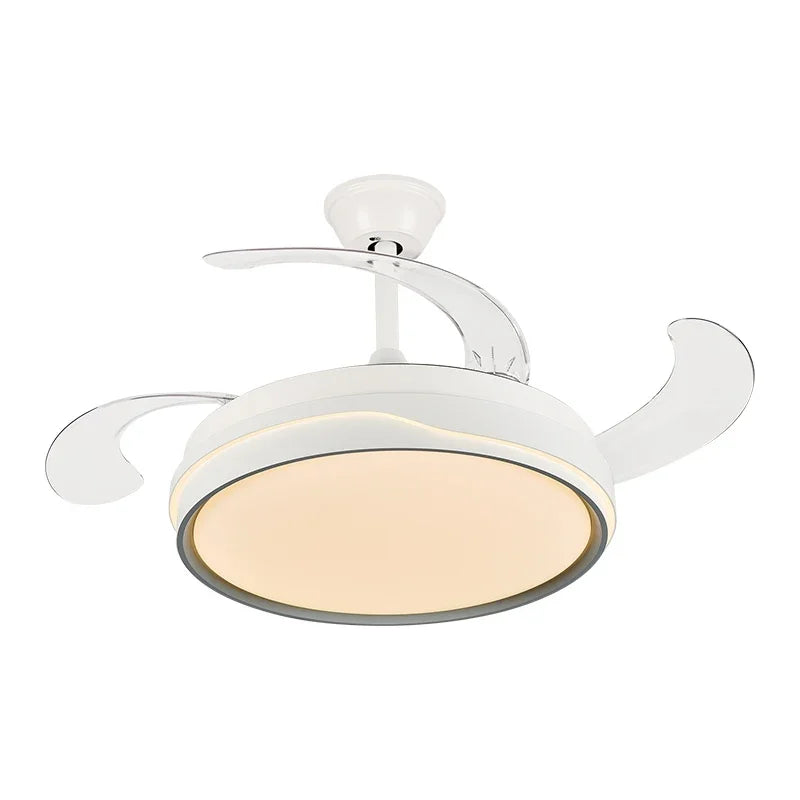 Afralia™ Ceiling Fan Light Remote Control LED Lamp for Bedroom, Dining Room Home Appliance