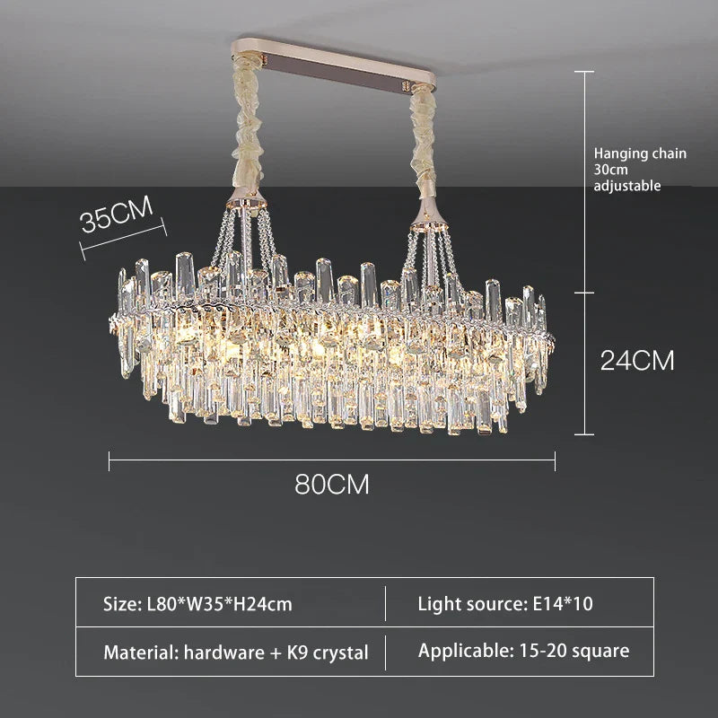 Sparkling LED Chandelier by Afralia™ for Elegant Home Lighting