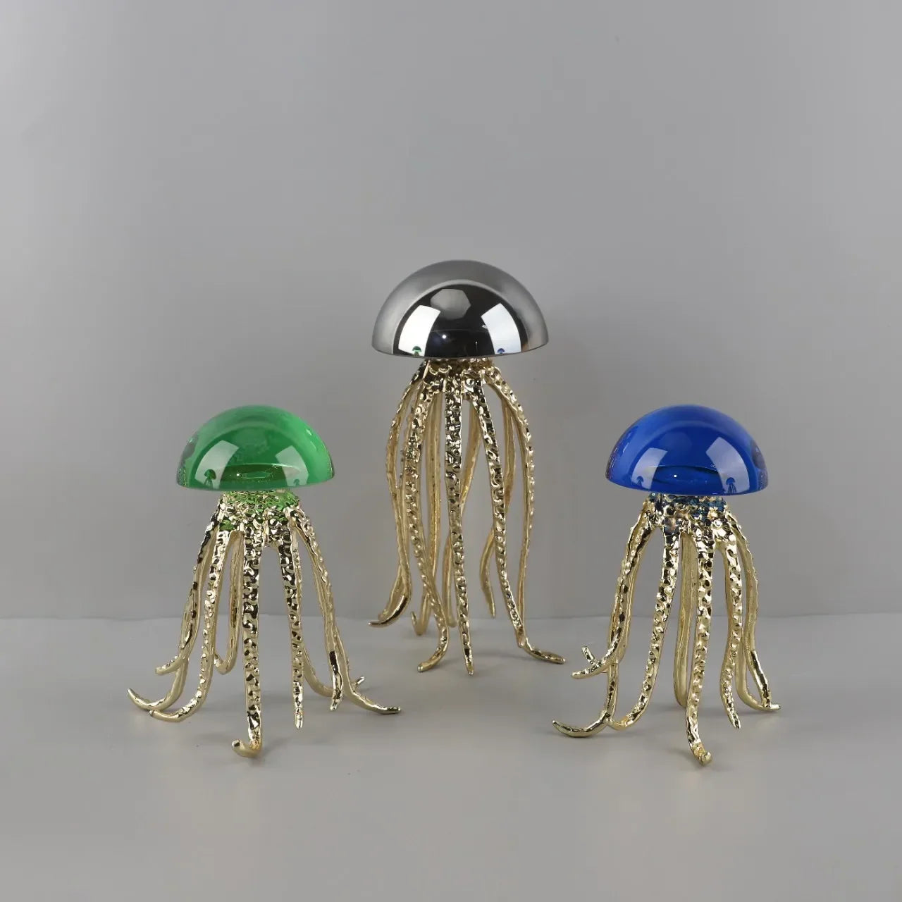 Afralia™ Crystal Jellyfish Sculpture - Marine Organism Figurine for Home Decor