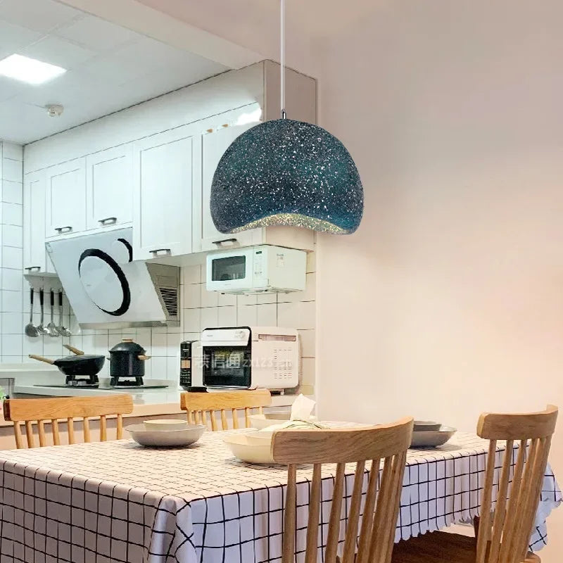 Afralia™ Minimalist Resin Pendant Light: Modern Nordic Chandelier for Restaurant and Bar Counter