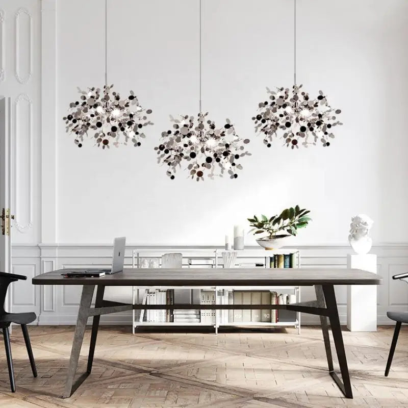Afralia™ Dandelion Chandelier: Modern Nordic Pendant Light for Living Dining Room, Creative Balcony Fixture