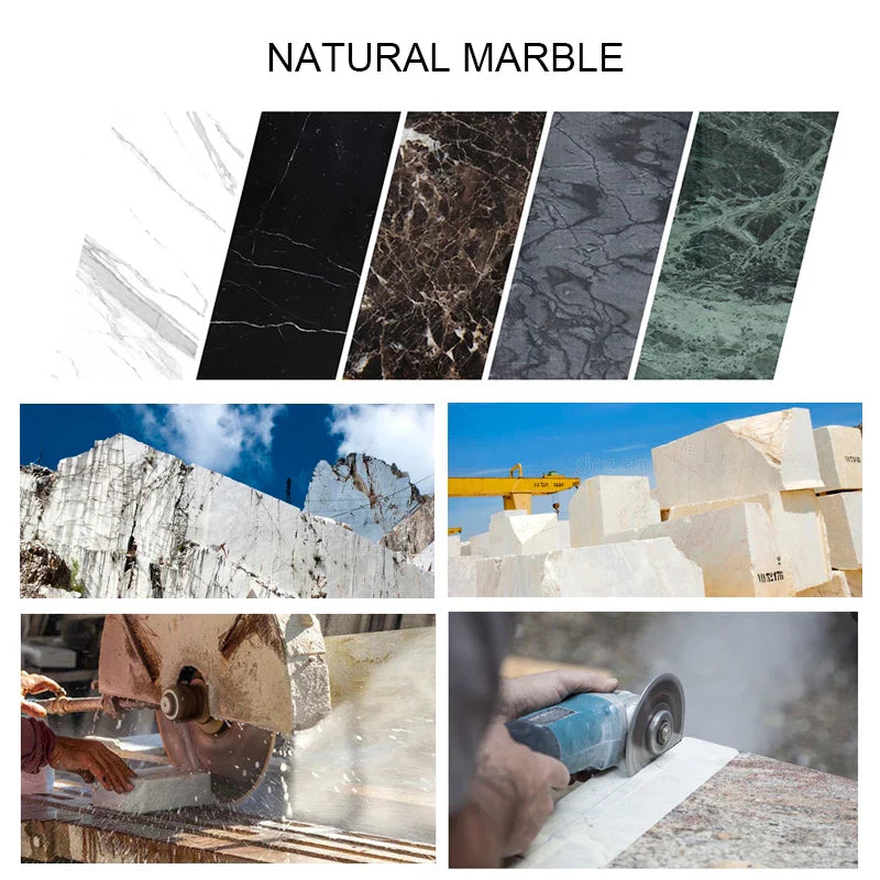 Afralia™ Volakas White Marble Bathroom Set Luxury Bath Accessories Gold Accents