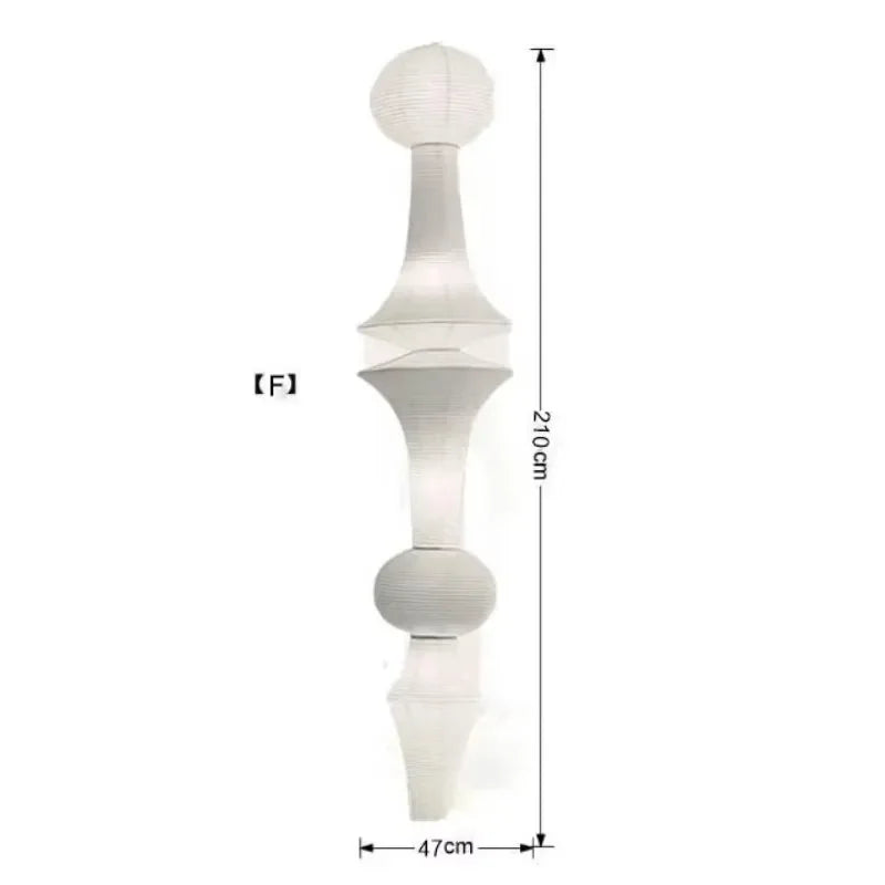 Afralia™ White Rice Paper Pendant Light: Japanese Farmhouse Hanging Lamp for Home Dining Stairwell