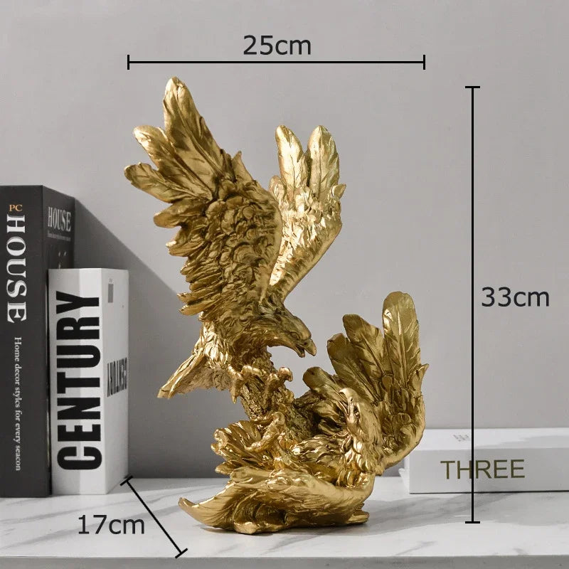 Afralia™ Flying Eagle Resin Desk Decoration - Creative Sculpture for Room Aesthetic