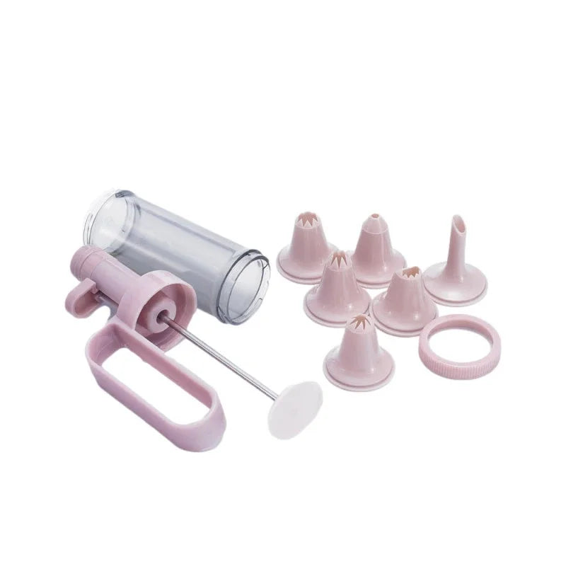 Afralia™ Cake Cream Decorating Gun Set with Nozzles - Kitchen Baking Tools