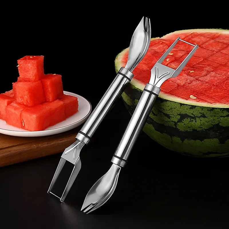 Afralia™ Watermelon Fork & Slicer Set for Easy Fruit Cutting