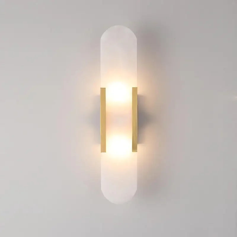 Afralia™ Linear Marble Chandelier: Modern Circular Alabaster Pendant Light