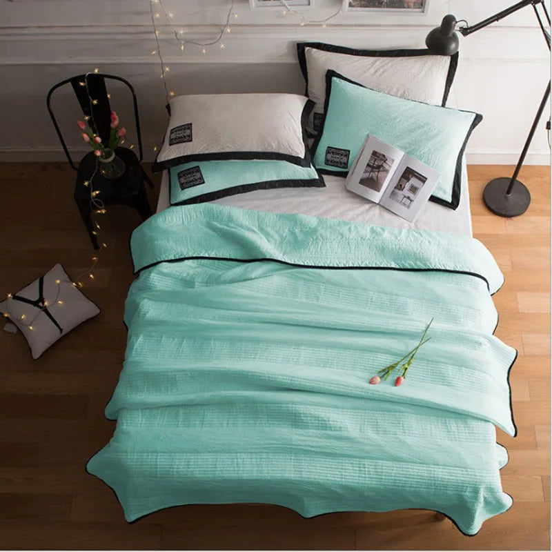 Afralia™ Summer Quilted Thin Blanket for Twin King Bed - Soft & Breathable Bedclothes