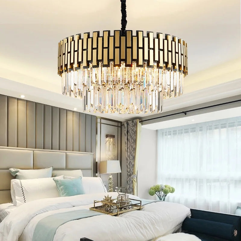 Afralia™ LED Classic Ceiling Pendant Chandelier for Living Room Dining Luxury Lighting Fixtures