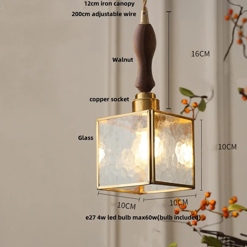 Afralia™ Vintage Loft Glass Pendant Light - Adjustable Hanging Lamp