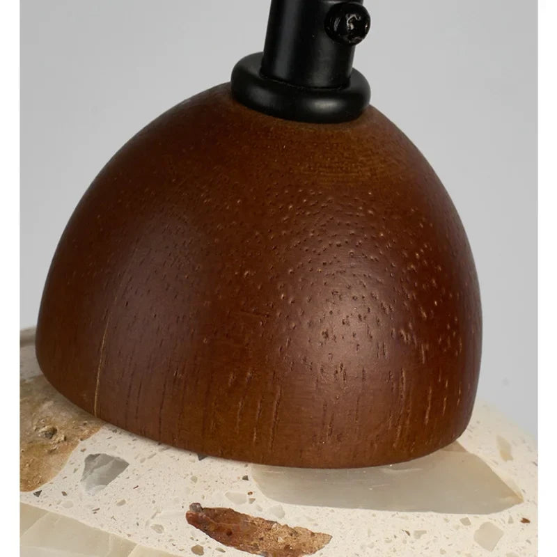 Afralia™ Terrazzo Stone LED Pendant Lamp: Modern Nordic Aluminum Lighting for Home Decor
