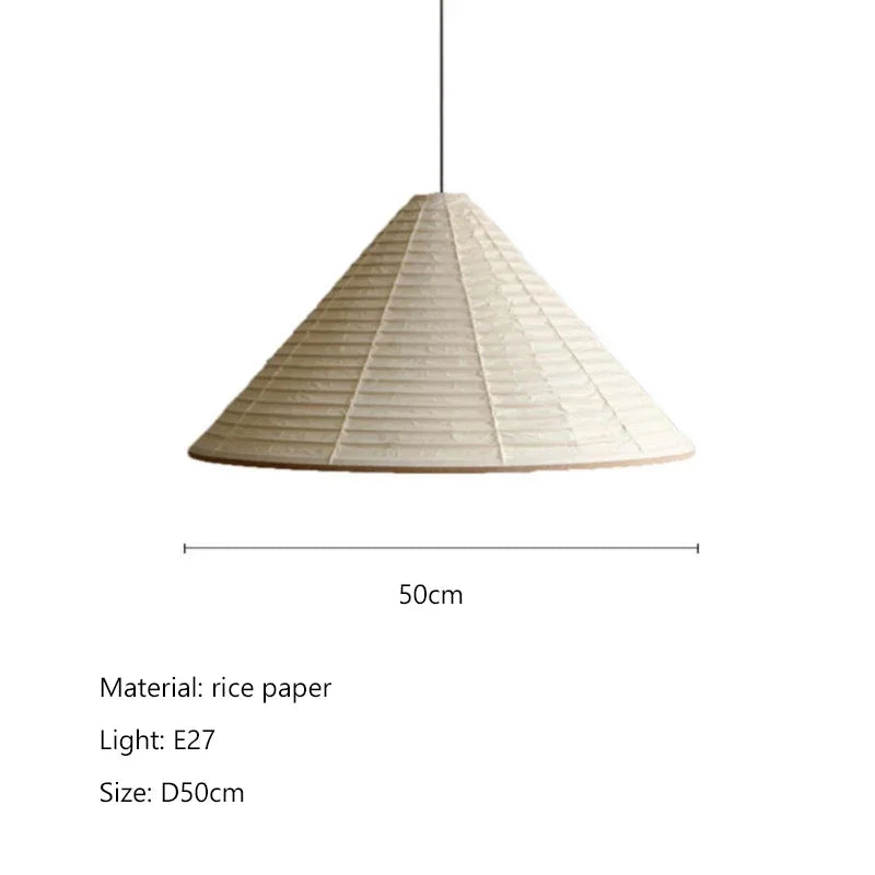 Afralia™ Wabi Sabi Rice Paper Chandelier LED Pendant Lights for Dining Room and Bar