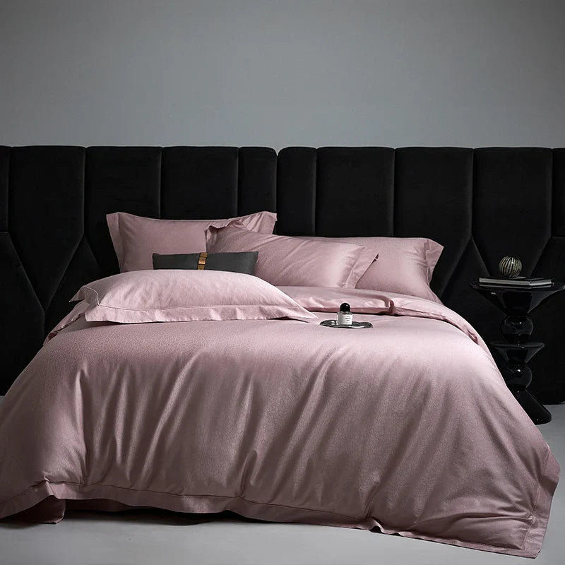 Afralia™ Silky Egyptian Cotton Luxury Bedding Set - Queen King Size Duvet Cover Sheet Pillowcases