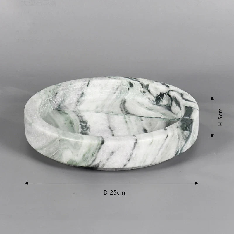 Afralia™ Marble Green Flower Pot - Luxury Stone Moss Simulation Planter Vase