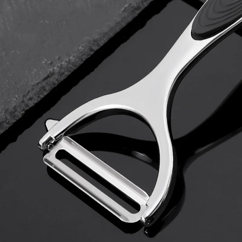 Afralia™ Stainless Steel Multifunctional Vegetable Fruits Peeler Grater Cutter Kitchen Tool