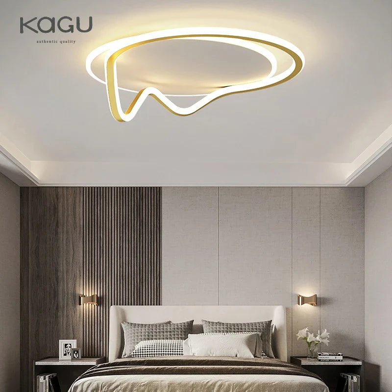 Afralia™ Geometry Round LED Ceiling Light for Home Decor