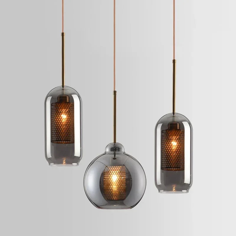 Afralia™ Modern Glass Ceiling Chandelier Luxury Pendant Light for Dining & Bedroom