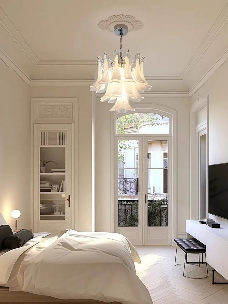 Afralia™ French Style Glass Chandelier for Living Room Decoration