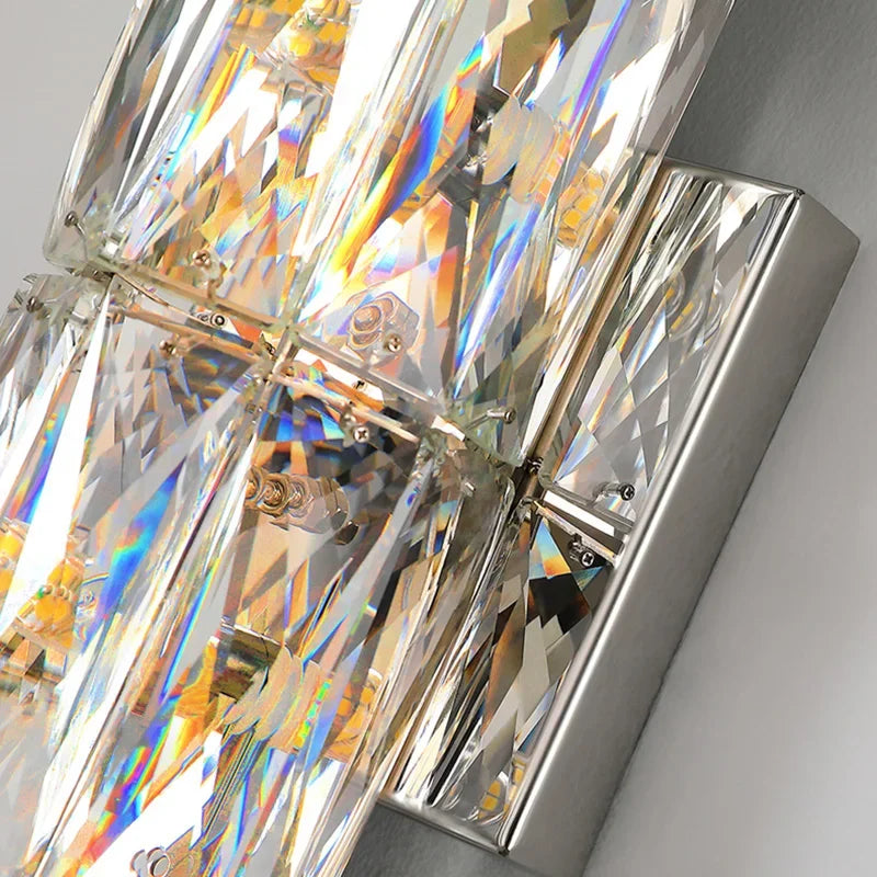 Afralia™ Crystal High-End Wall Lamp for Luxury Living Room, Bedroom, Villa Lighting