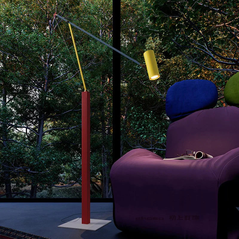 Afralia™ Rainbow Metal Floor Lamp - Height Adjustable, Rotating Joint for Bedroom and Children's Room