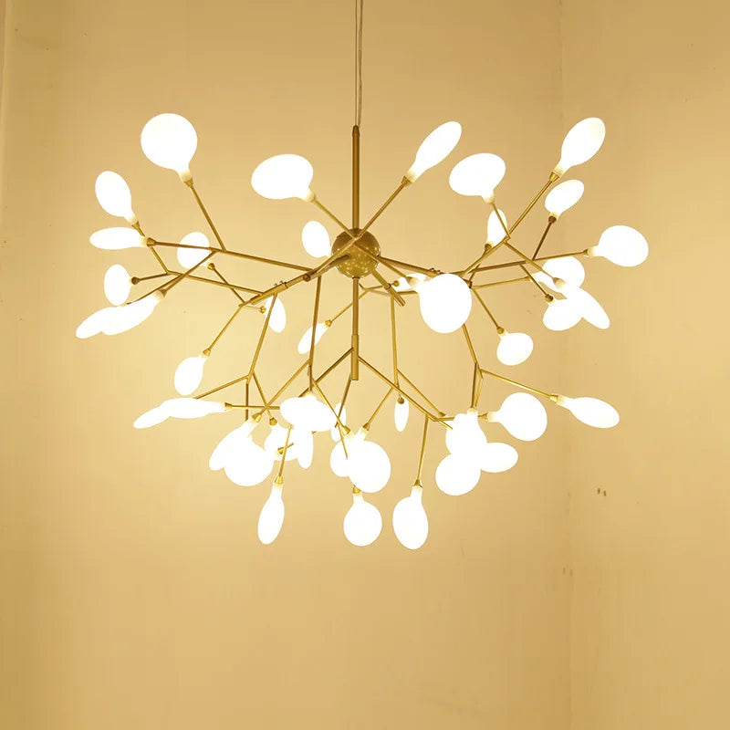Afralia™ Modern Firefly Pendant Chandelier LED Light Acrylic Ceiling Lamp for Home Decor
