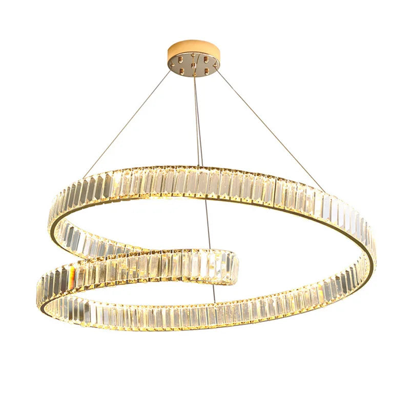 Afralia™ Luxury LED Rings Pendant Light for Modern Ceiling Decor