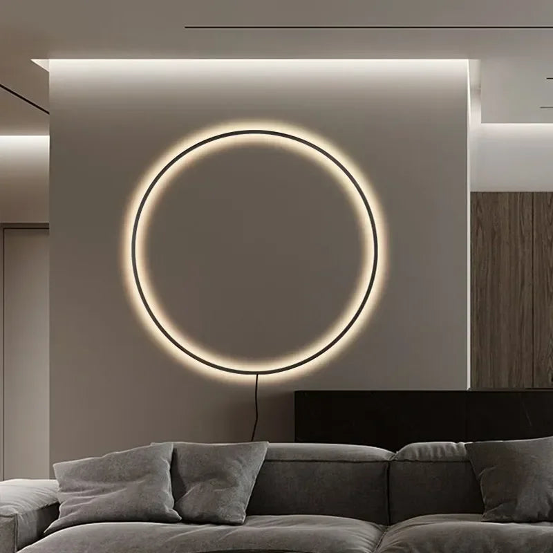 Afralia™ LED Ring Wall Lamp - Nordic Design Indoor USB Sconce Lighting