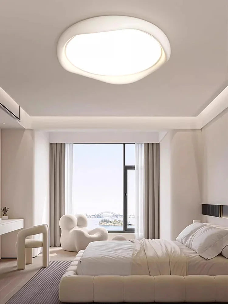 Afralia™ Minimalist LED Round Ceiling Lights for Modern Living Room and Bedroom