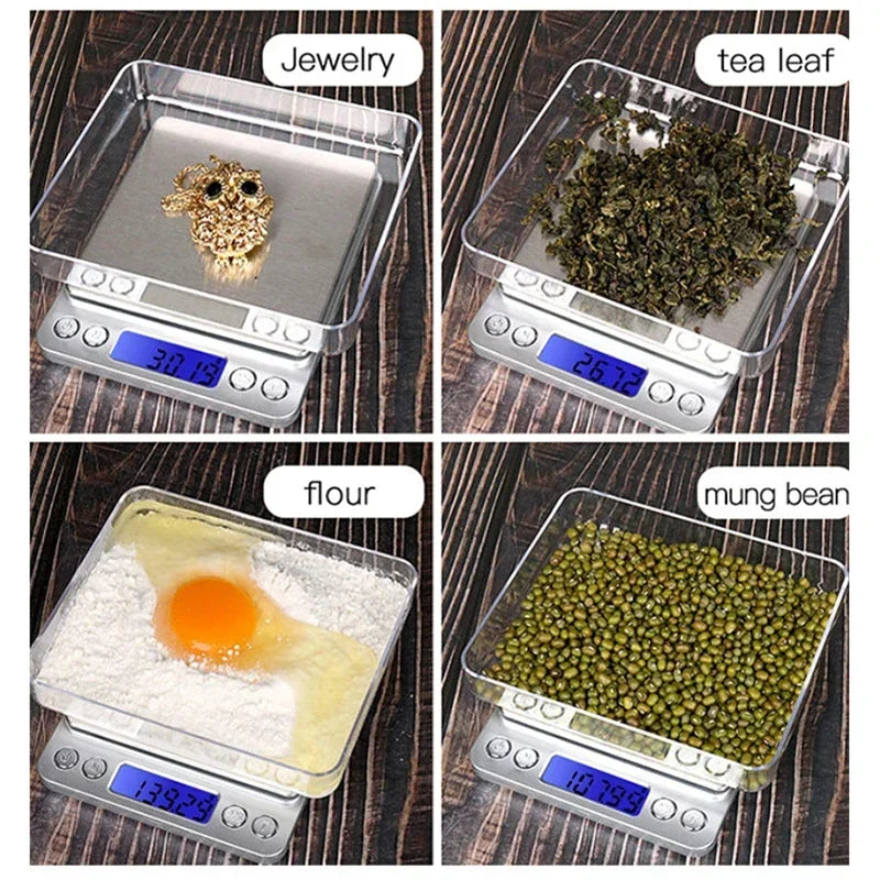 Afralia™ Digital Kitchen Jewelry Scale with Back-Lit LCD Display and Tare Function