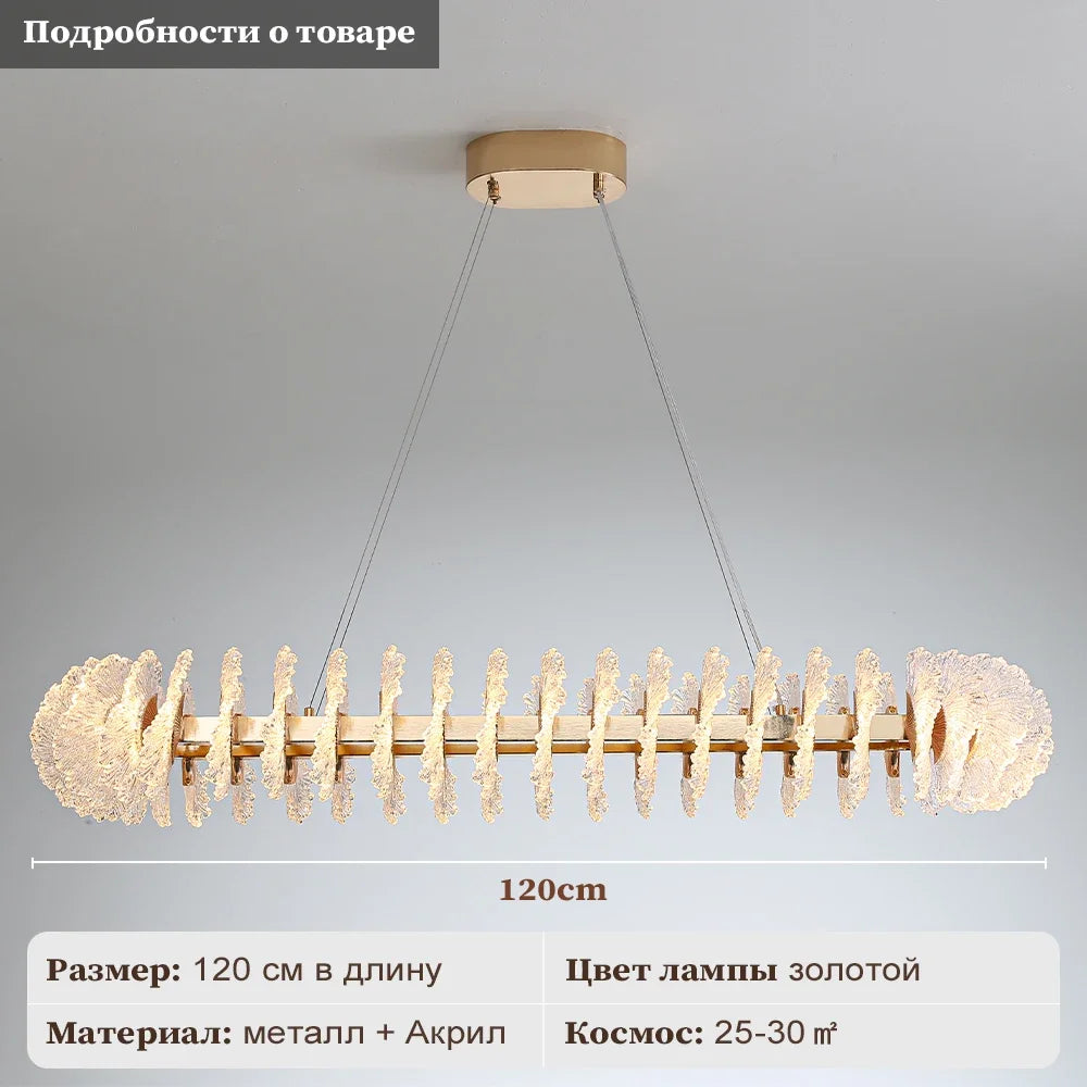 Afralia™ Coral Flower Crystal Chandelier: Modern Luxury LED Pendant Lighting for Home