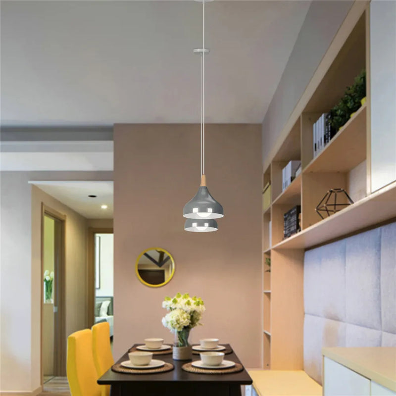 Afralia™ Modern LED Pendant Lights Bedside Chandelier for Cafe Store Ceiling Lighting