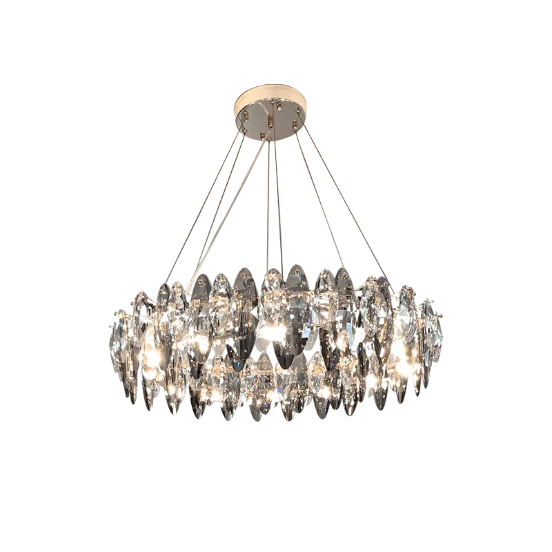 Afralia™ Crystal LED Chandelier: Modern Luxury Indoor Hanging Lamp, Living Room Decor