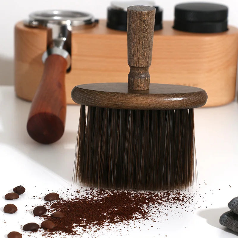 Wooden Coffee Brush Kit for Barista Cleaning - Afralia™ Coffeeware Essentials