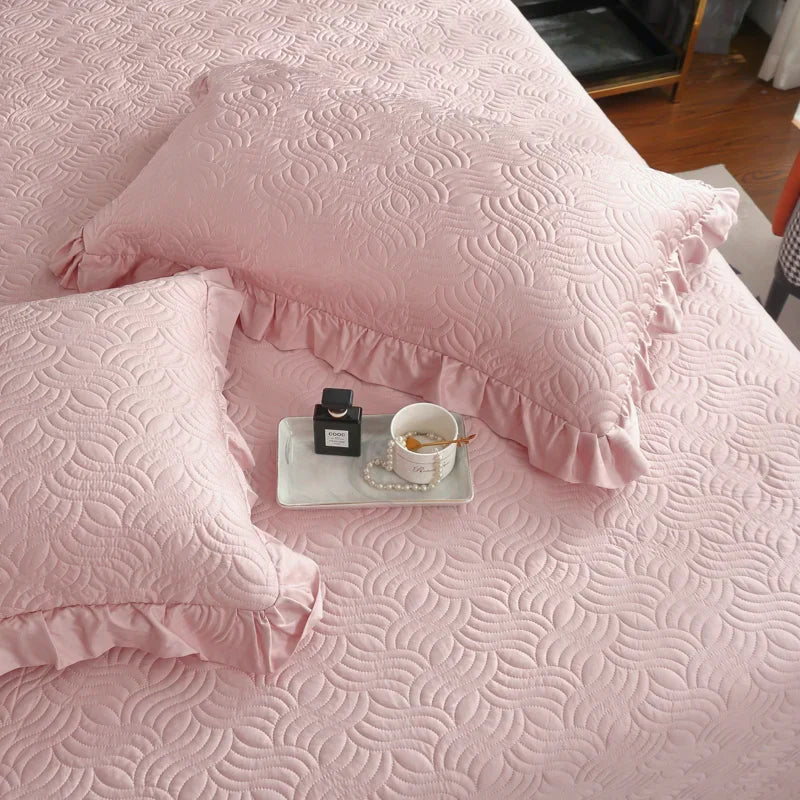 Afralia™ Silky Eucalyptus Fiber Quilted Bedspread for Cool Sleep