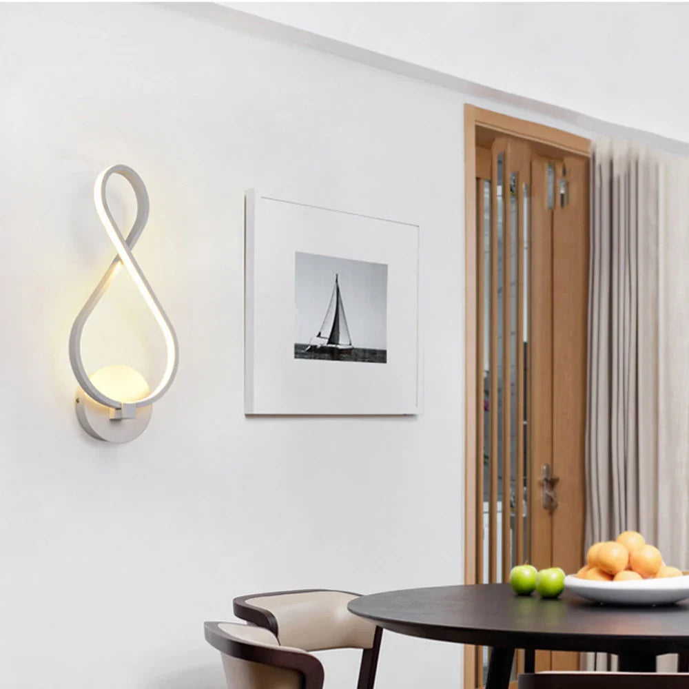 Afralia™ LED Wall Sconce Light Acrylic Lamp for Bedroom Corridor Chandelier Style