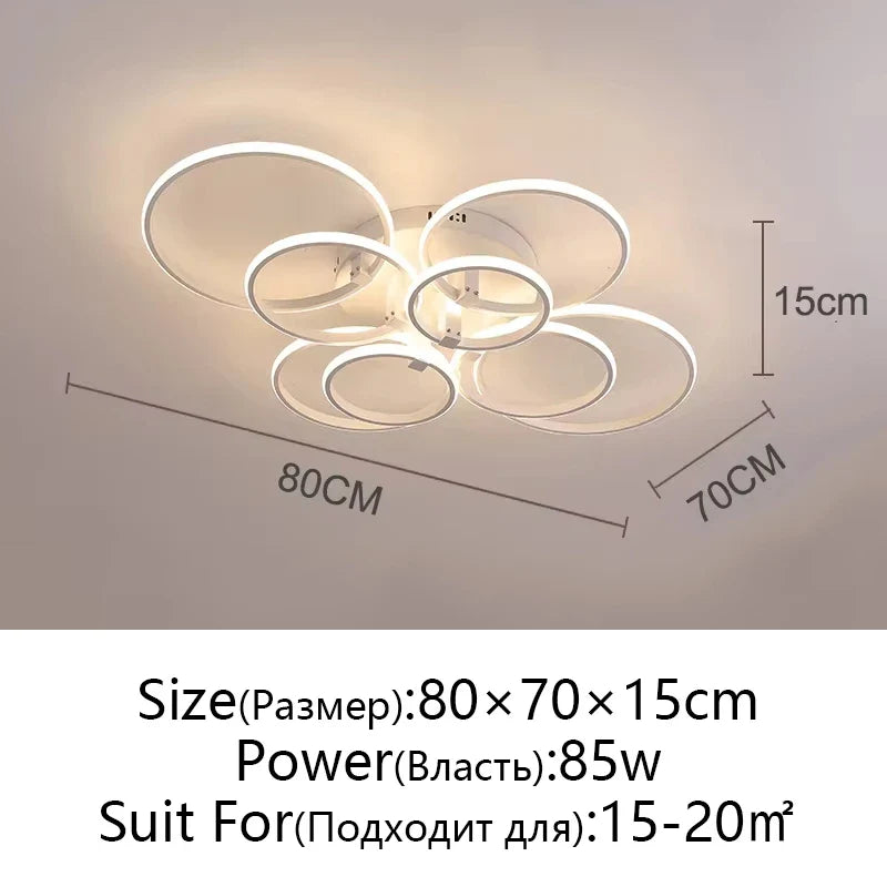 Afralia™ Modern LED Ceiling Chandelier in Gold & Black for Living Room, Bedroom, Study - Dimmable Indoor Lighting