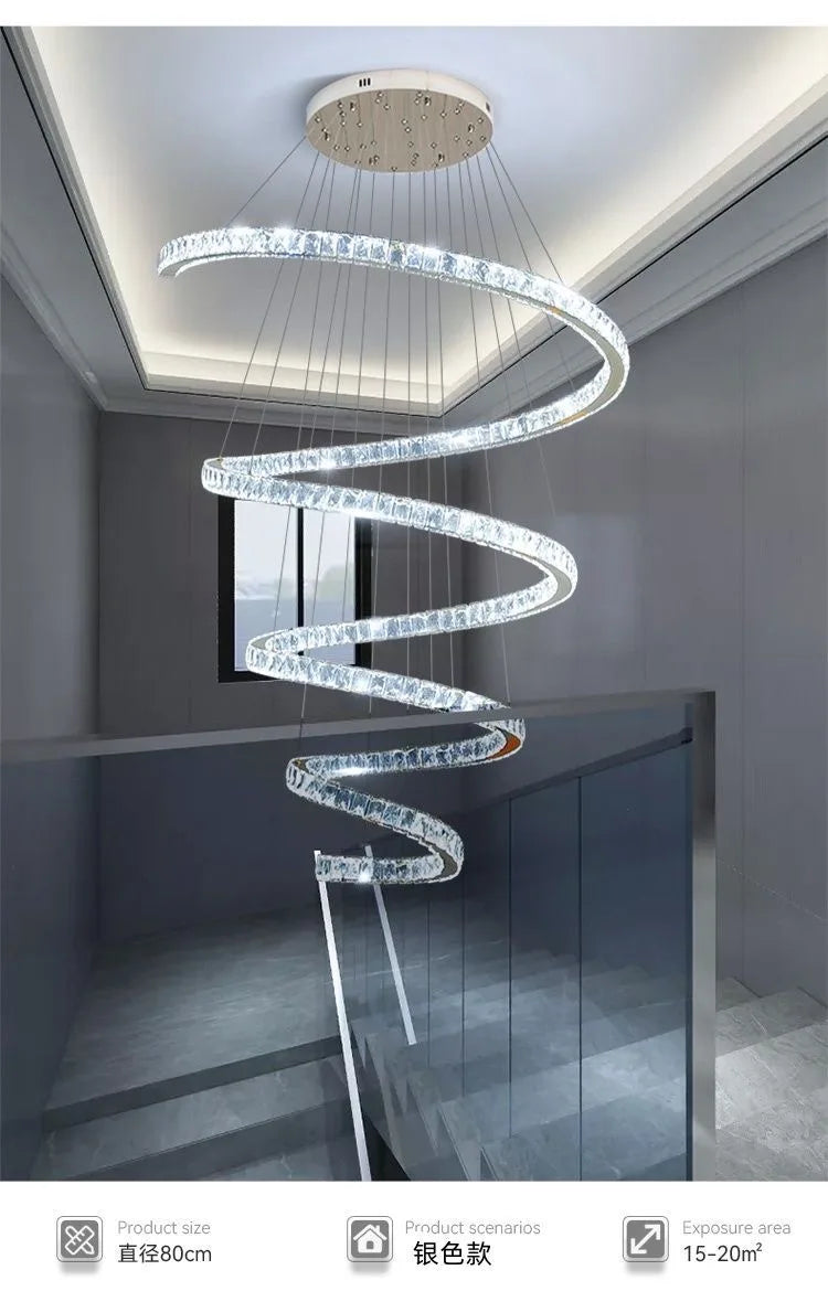 Afralia™ Crystal Pendant Chandelier for Living & Dining Room Lighting