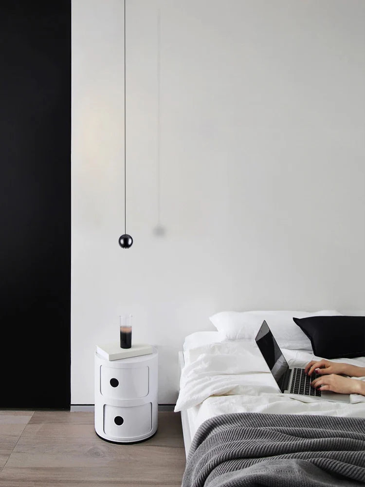 Afralia™ LED Ball Pendant Light: Minimalist Bedroom Chandelier & Table Lamp