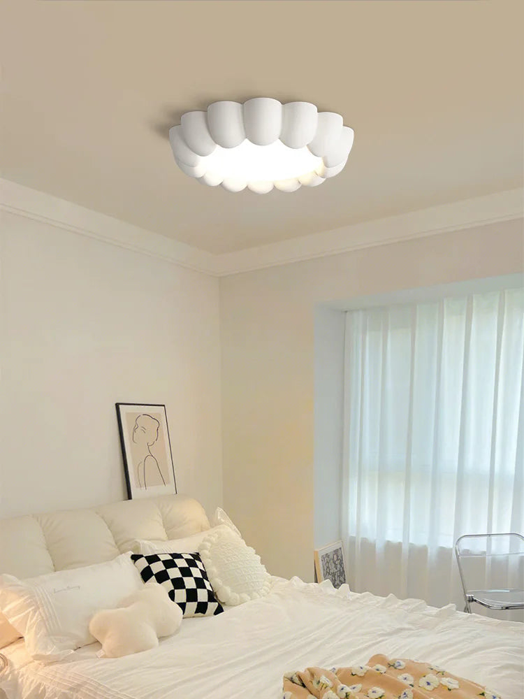 Afralia™ Cream Wind Bedroom Ceiling Lights - Full Spectrum Internet Celebrity Design