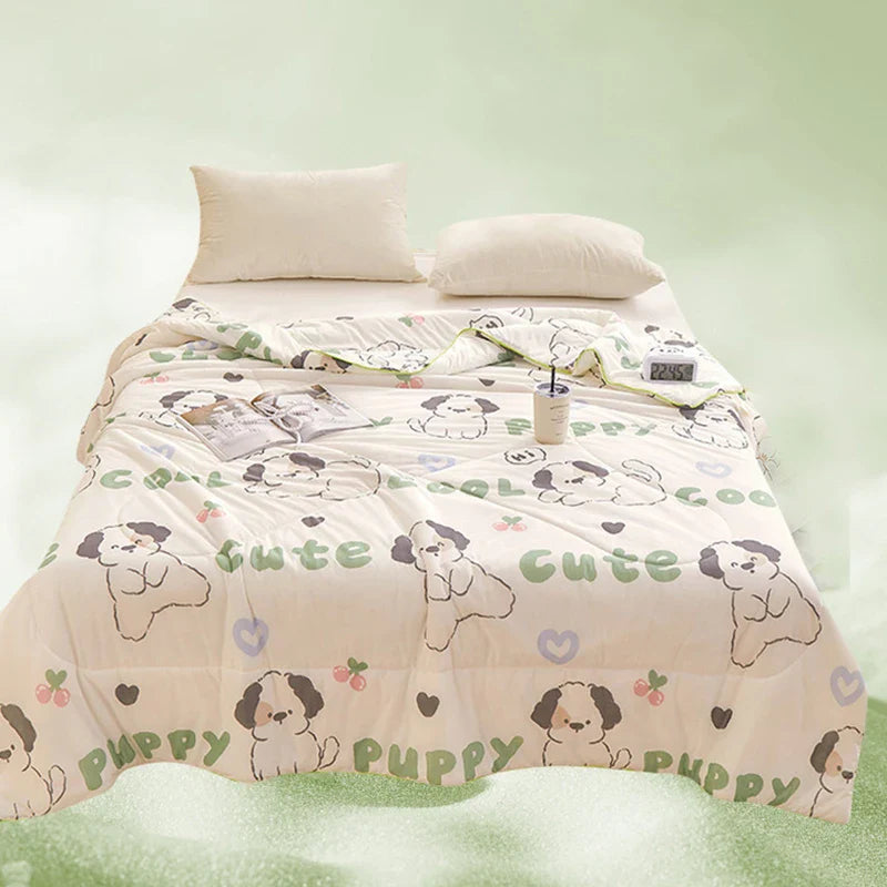 Afralia™ Summer Chill Quilt: Soft, Silky & Breathable Cooling Comforter