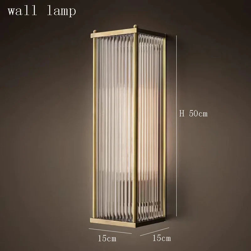 Afralia™ Nordic Luxury Brass Chandelier with Glass Shade