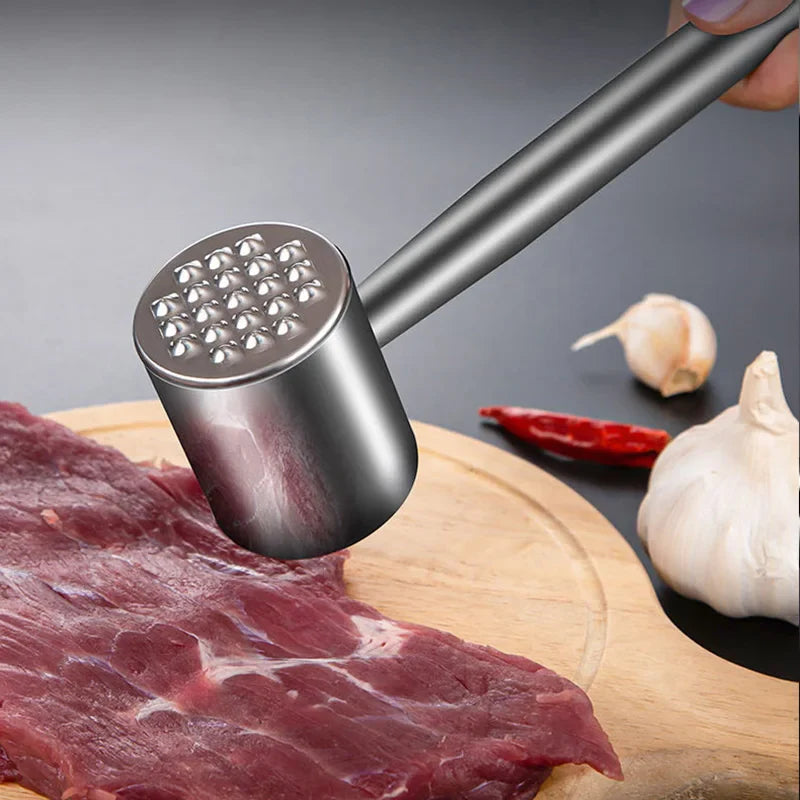 Afralia™ Stainless Steel Steak Tenderizer Meat Beat Hammer - GIANXI Household Quality