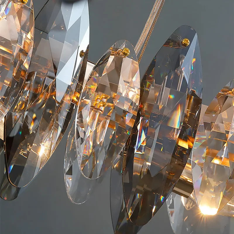 Afralia™ Luxury Crystal Ceiling Chandelier: Modern Elegance for Living Room, Bedroom, and Dining Hall