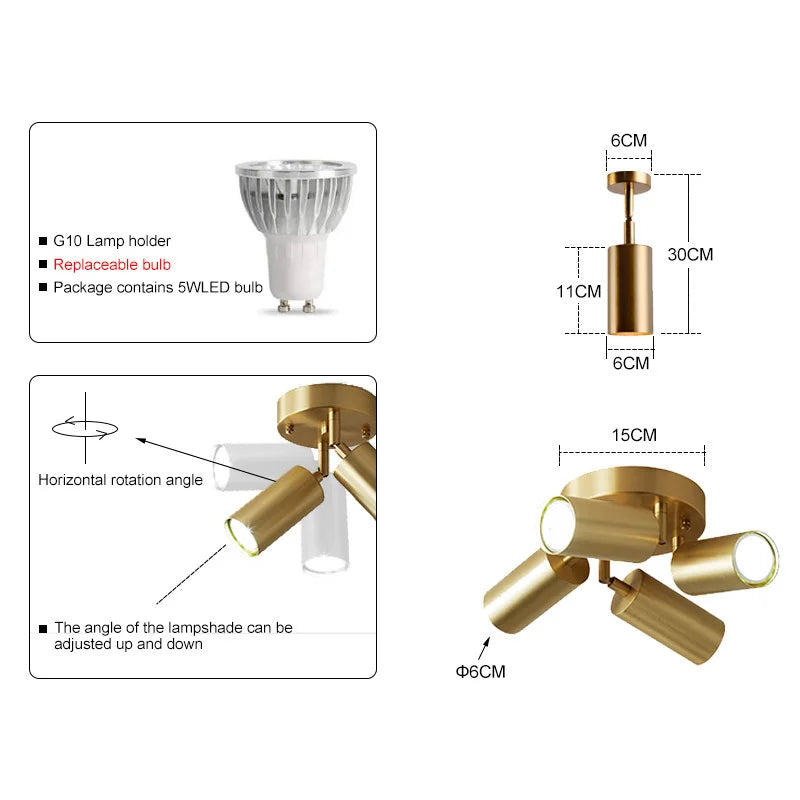 Afralia™ Adjustable LED Chandelier Ceiling Lamp for Home Decor & Lighting