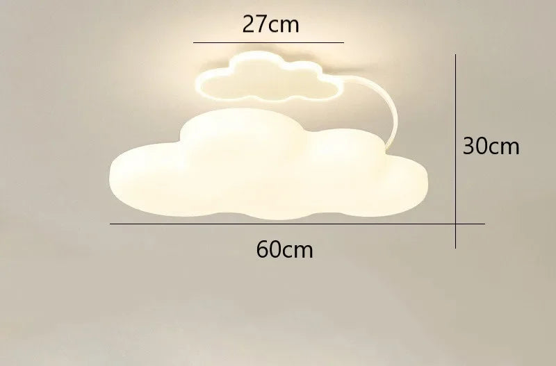 Afralia™ Cloud Ceiling Lights LED Modern Children's Room Lamps Warm Nursery Chandelier