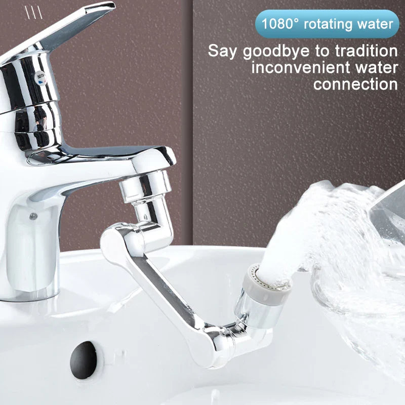 Afralia™ Rotating Faucet Extender with 2 Modes – Anti-Splash Bubbler Nozzle for Kitchen Tap