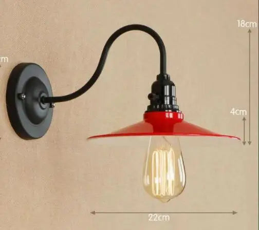 Afralia™ Vintage Industrial Wall Lamp Sconce LED - White Antique Loft Stair Bedroom