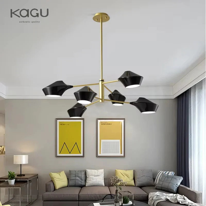 Afralia™ Modern Nordic Chandeliers: Simple Lighting Fixture for Living Room, Dining Room, Restaurant, Hall